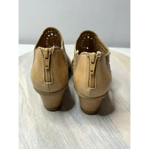 Earth Attalea Barbuda Women's 5.5 Shoes Brown Cut Out Leather Wedge Sandals - Picture 5 of 8